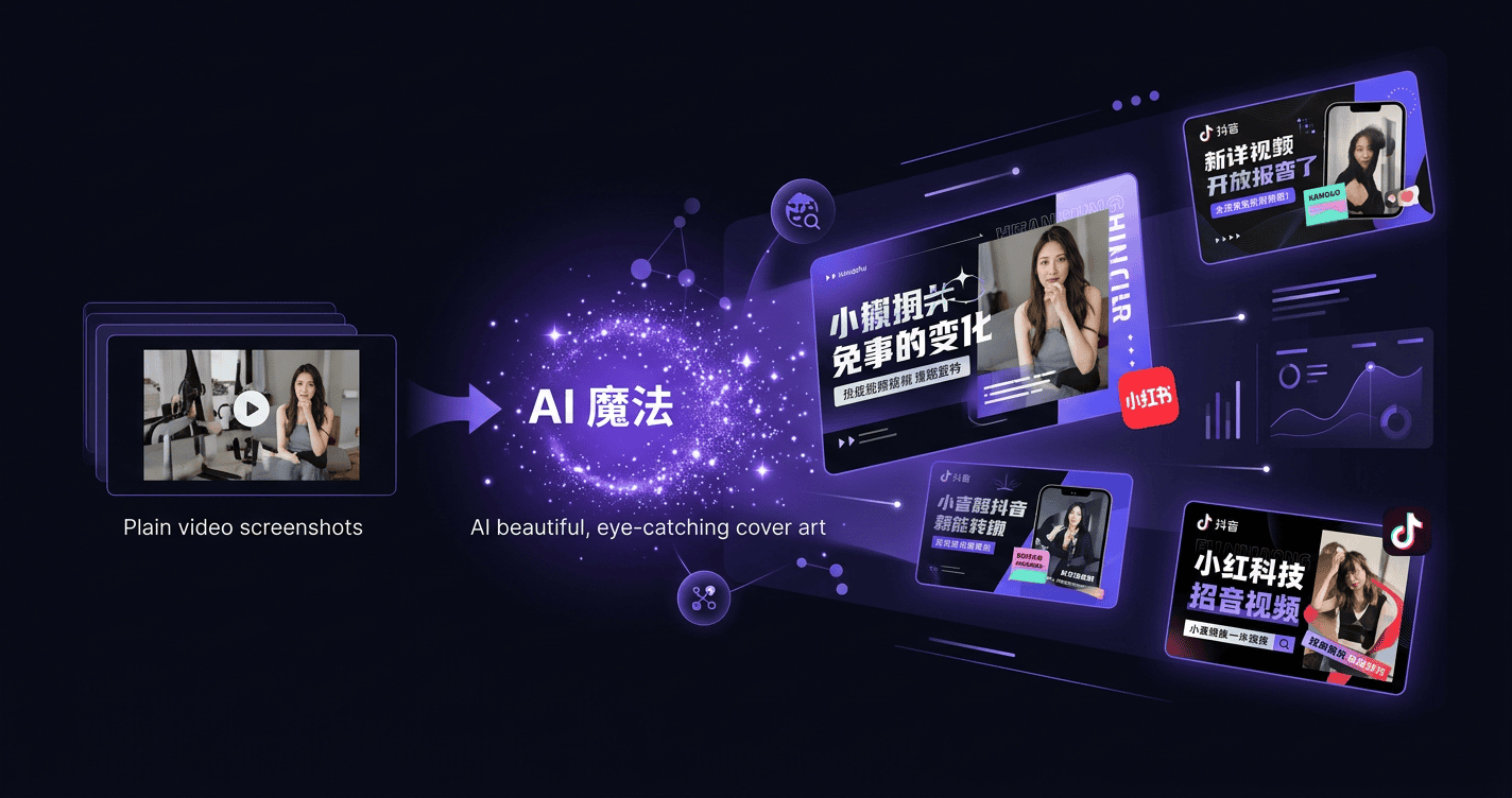 小红书抖音封面图AI制作教程