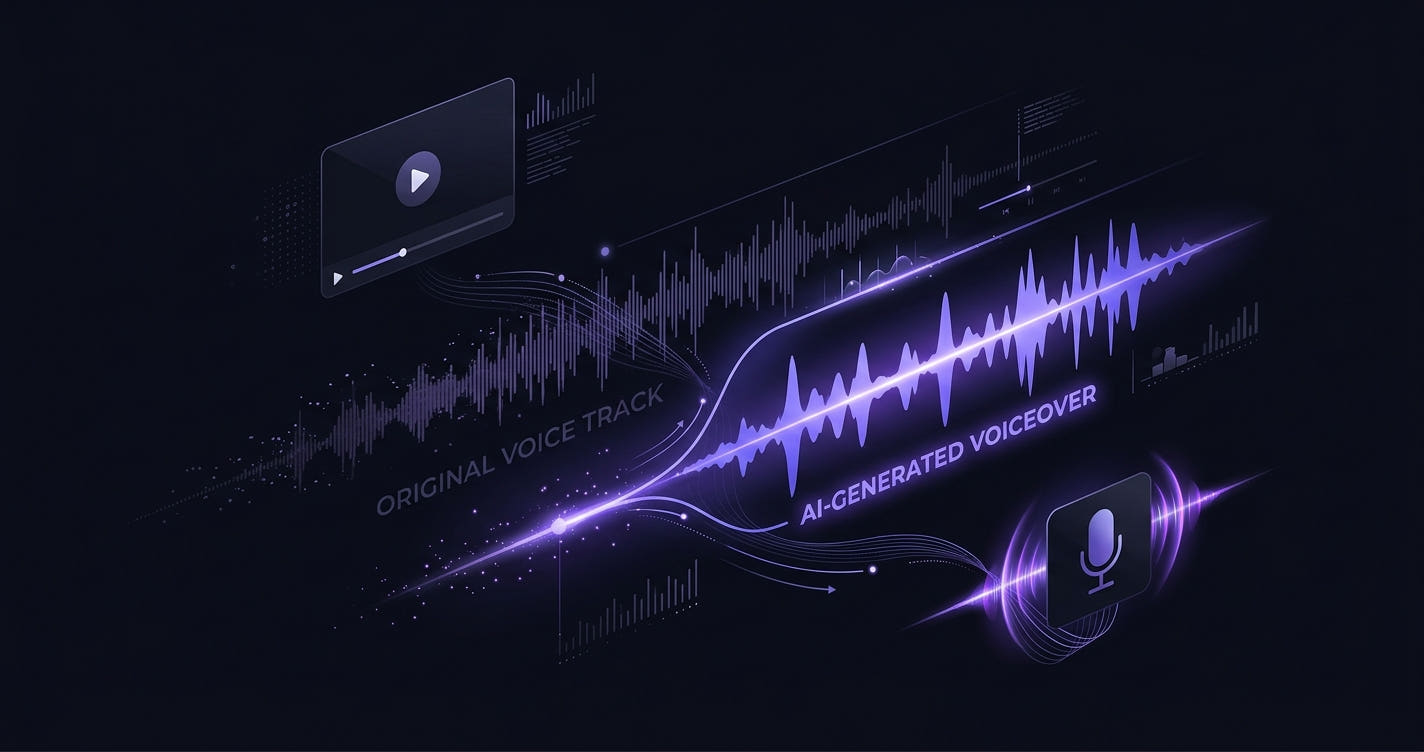 视频去原声换配音教程封面